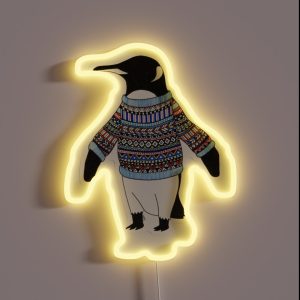 Penguin RGB Neon Sign