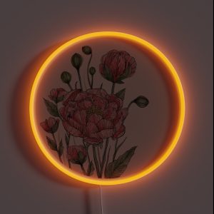 Peonies RGB Neon Sign Peonies RGB Neon Sign