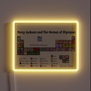 Percy Jackson Periodic Table RGB Neon Sign