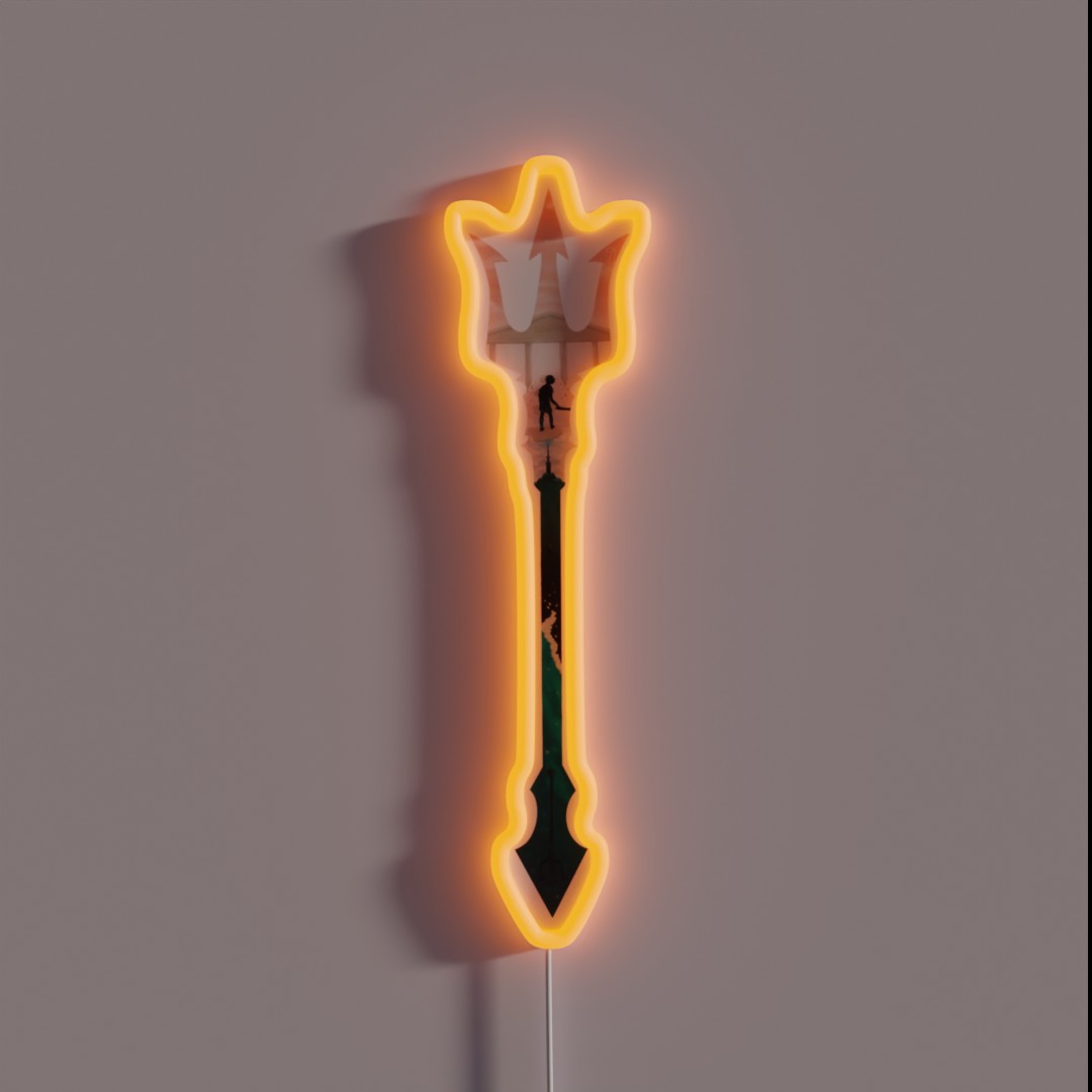 Percy Jackson Trident RGB Neon Sign Percy Jackson Trident RGB Neon Sign