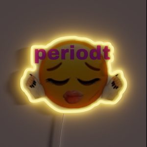 Periodt Emoji RGB Neon Sign