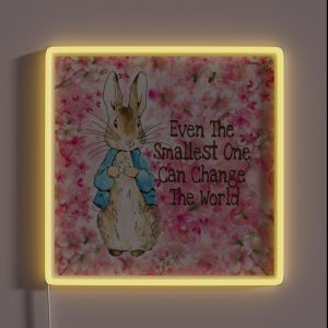 Peter Rabbit Blossom RGB Neon Sign