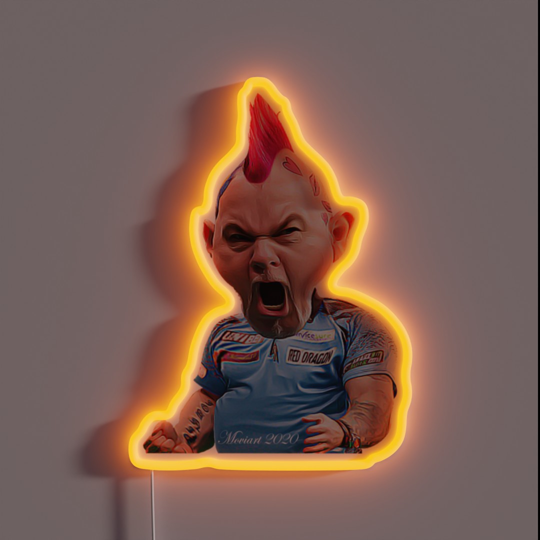 Peter Wright Snakebite Darts RGB Neon Sign Peter Wright Snakebite Darts RGB Neon Sign