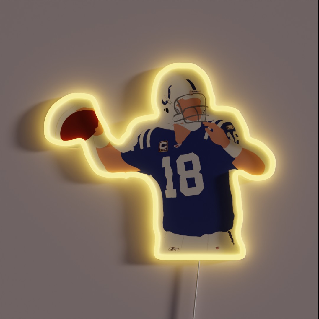 Peyton Manning RGB Neon Sign Peyton Manning RGB Neon Sign
