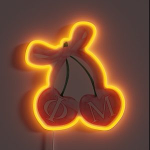 Phi Mu Cherry Bow RGB Neon Sign