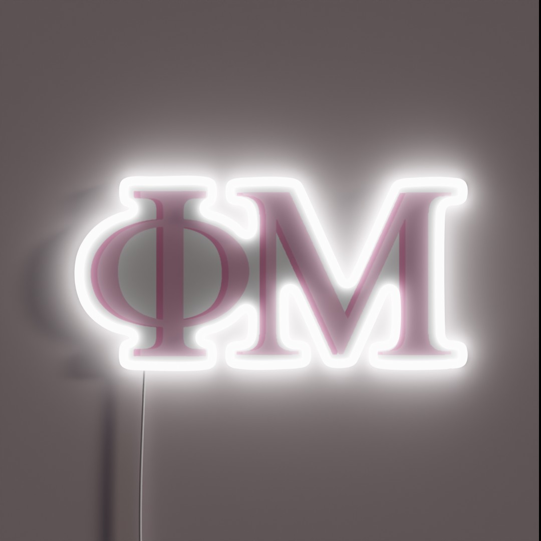 Phi Mu Letters RGB Neon Sign Phi Mu Letters RGB Neon Sign