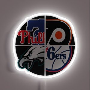 Philadelphia Sports Quad RGB Neon Sign
