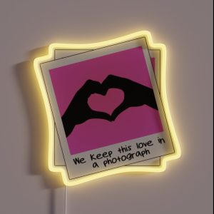 Photograph Lyrics Ed Sheeran RGB Neon Sign