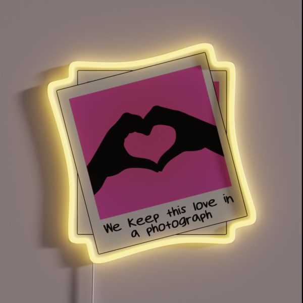Photograph Lyrics Ed Sheeran RGB Neon Sign