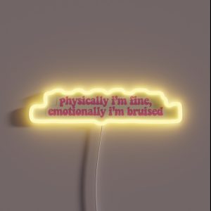 Physically I M Fine One Direction RGB Neon Sign
