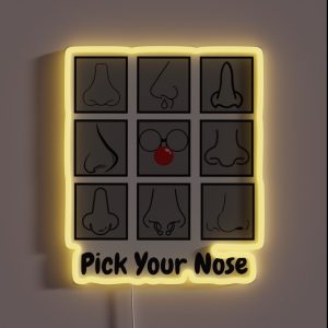 Pick Your Nose Funny Joke Double Entendre Design RGB Neon Sign Pick Your Nose Funny Joke Double Entendre Design RGB Neon Sign