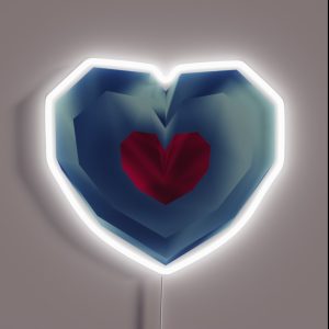 Piece Of Heart 64 Style RGB Neon Sign
