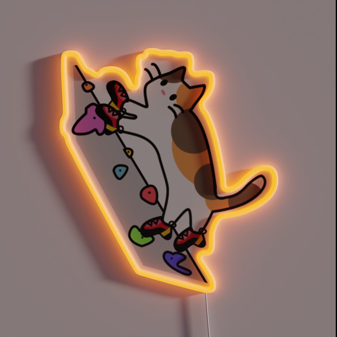 Pies De Gato No Words RGB Neon Sign Pies De Gato No Words RGB Neon Sign