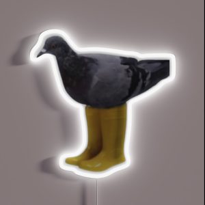 Pigeon With Boots RGB Neon Sign