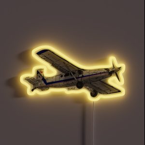 Pilatus PT6 Porter RGB Neon Sign