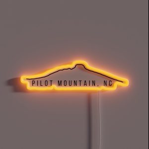 Pilot Mountain North Carolina RGB Neon Sign