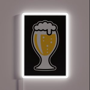 Pilsner Glass Bulbous Beer Drinker Pils Beer Glass 3C RGB Neon Sign