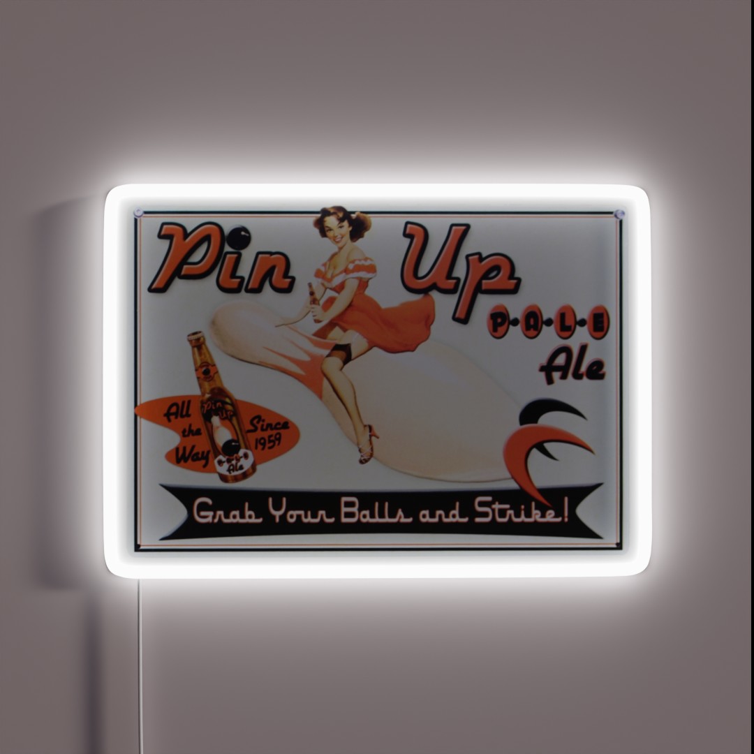 Pin Up Pale Ale RGB Neon Sign Pin Up Pale Ale RGB Neon Sign