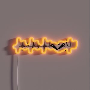 Pinball Heartbeat Pinball Machine Lover RGB Neon Sign