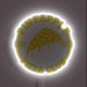 Pineapple Pizza Club RGB Neon Sign Pineapple Pizza Club RGB Neon Sign