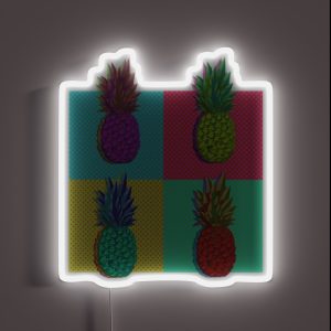 Pineapple Pop Art RGB Neon Sign Pineapple Pop Art RGB Neon Sign