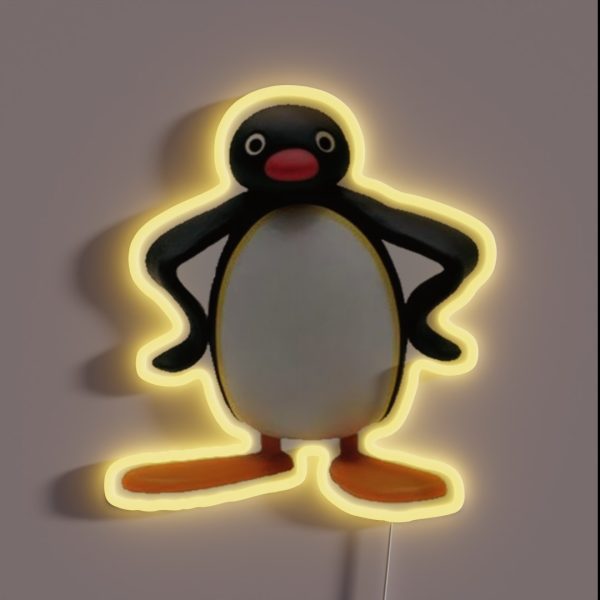 Pingu RGB Neon Sign