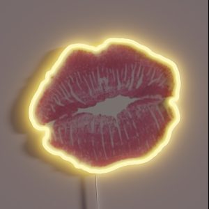 Pink Aesthetic Y2k Kiss RGB Neon Sign