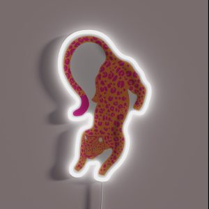 Pink And Orange Leopard RGB Neon Sign Pink And Orange Leopard RGB Neon Sign