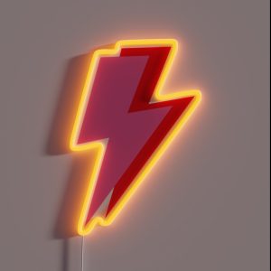 Pink And Red Lightning RGB Neon Sign
