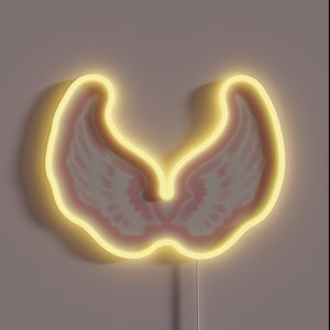 PINK ANGEL GLOW WINGS RGB Neon Sign