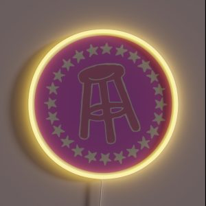 Pink Barstool Icon RGB Neon Sign