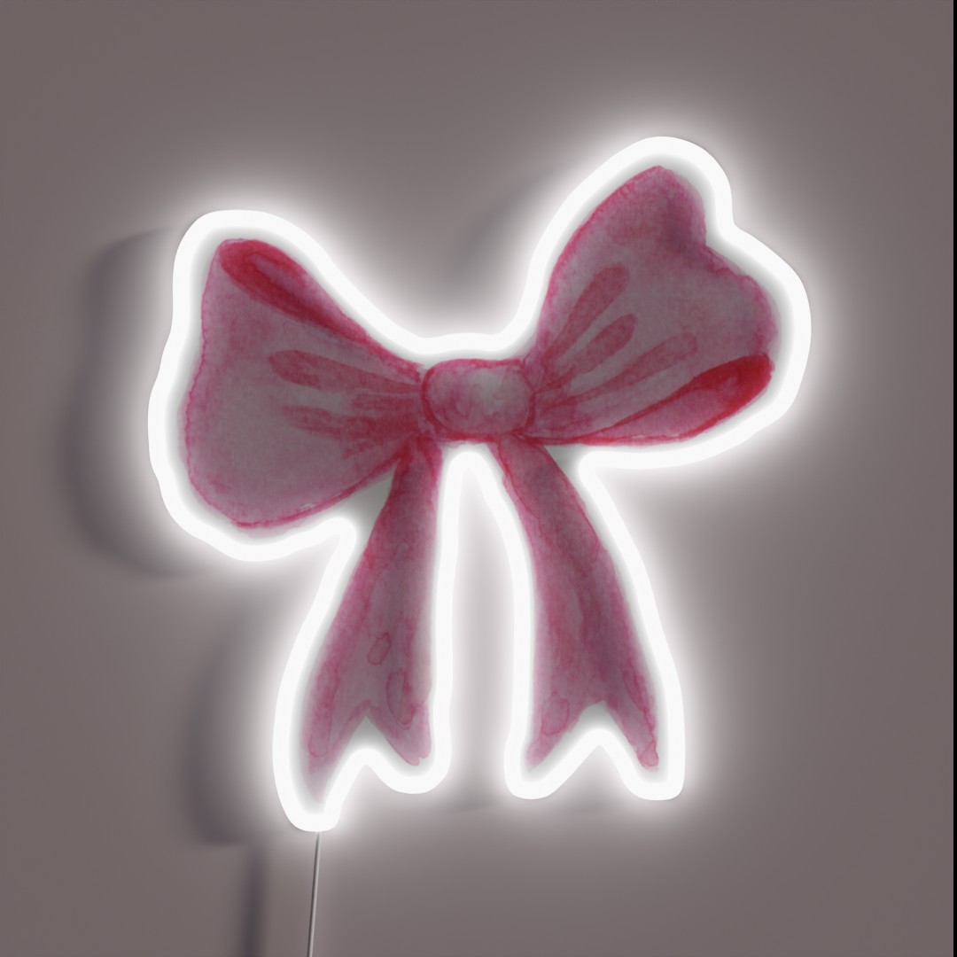 Pink Bow Coquette Collection RGB Neon Sign Pink Bow Coquette Collection RGB Neon Sign