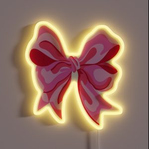 Pink Bow RGB Neon Sign