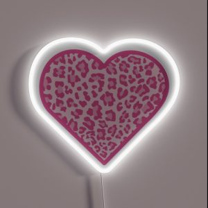 Pink Cheetah Print Heart 3 RGB Neon Sign Pink Cheetah Print Heart 3 RGB Neon Sign