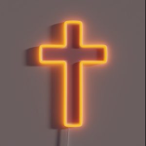 Pink Cross RGB Neon Sign