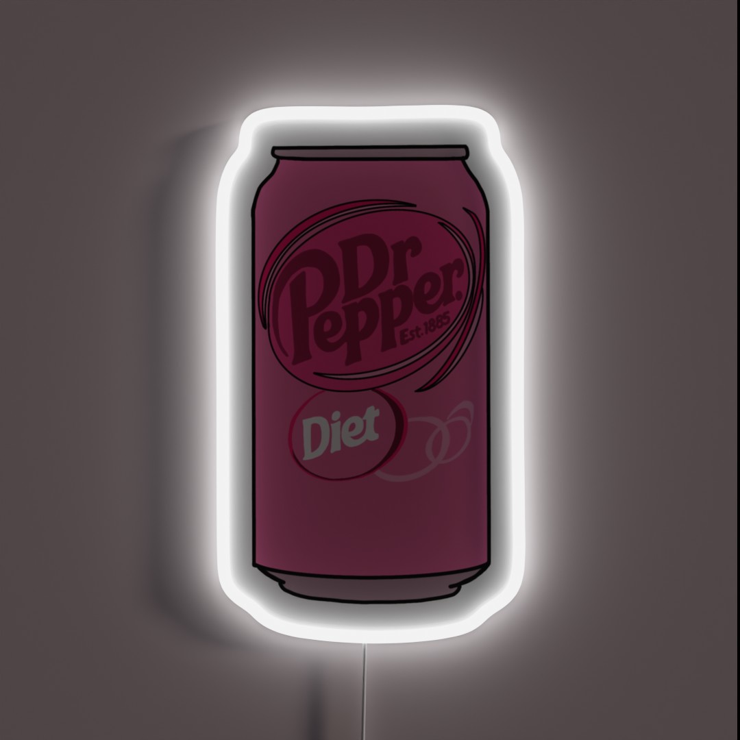 Pink Diet Dr Pepper RGB Neon Sign Pink Diet Dr Pepper RGB Neon Sign