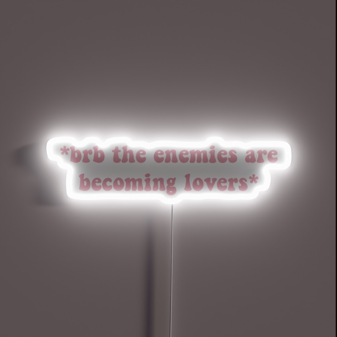 Pink Enemies To Lovers RGB Neon Sign Pink Enemies To Lovers RGB Neon Sign