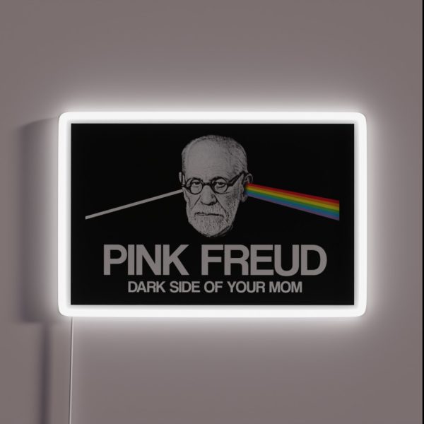 Pink Freud Dark Side Of Your Mom RGB Neon Sign