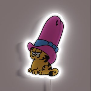 Pink Garfield Slay RGB Neon Sign