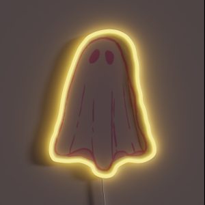 Pink Ghost Small RGB Neon Sign