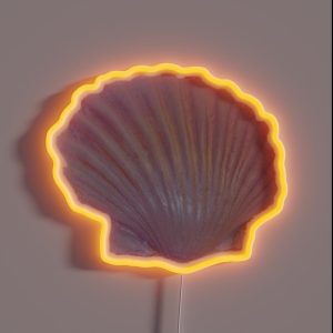 Pink Iridescent Seashell RGB Neon Sign Pink Iridescent Seashell RGB Neon Sign