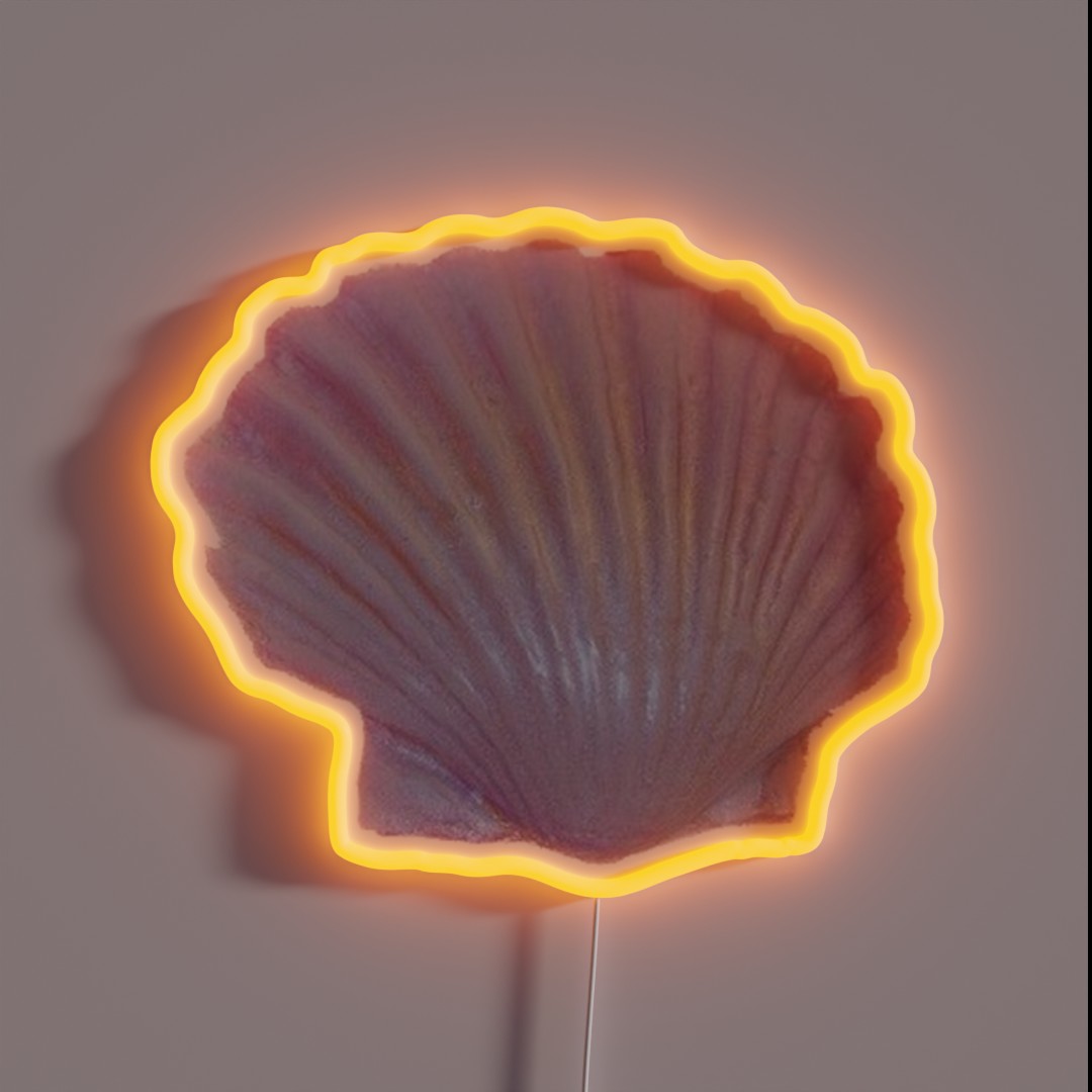 Pink Iridescent Seashell RGB Neon Sign Pink Iridescent Seashell RGB Neon Sign