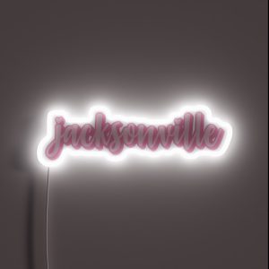 Pink Jacksonville RGB Neon Sign