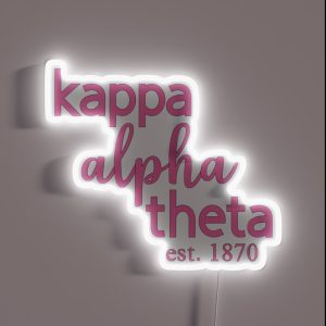 Pink Kappa Alpha Theta RGB Neon Sign