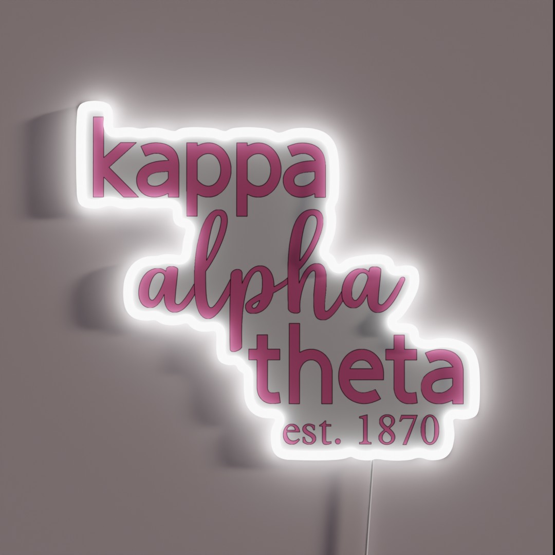 Pink Kappa Alpha Theta RGB Neon Sign Pink Kappa Alpha Theta RGB Neon Sign