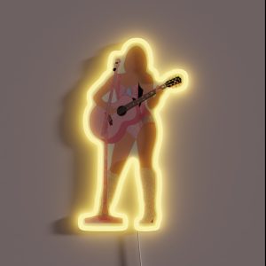 Pink Lover Guitar RGB Neon Sign