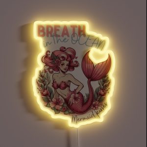 Pink Mermaid RGB Neon Sign