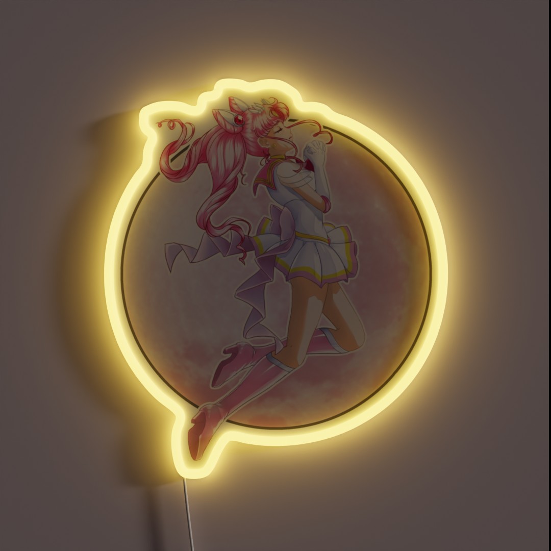 Pink Moon RGB Neon Sign Pink Moon RGB Neon Sign