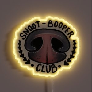 Pink Nose Snoot Blooper Club RGB Neon Sign