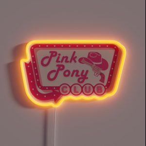 Pink Pony Club Sign RGB Neon Sign